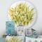 Designart - White Meadow Flowers - Traditional Metal Circle Wall Art